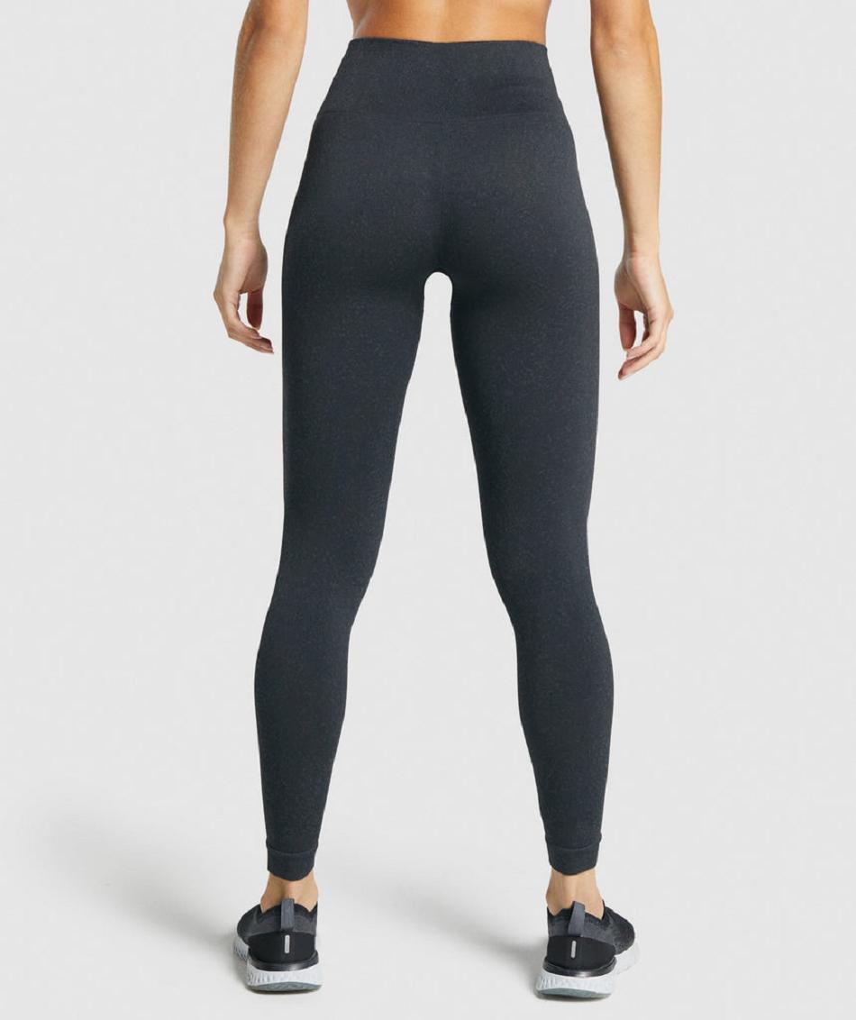 Leggins Gymshark Adapt Fleck Seamless Mujer Negras | CO 2845ZUT